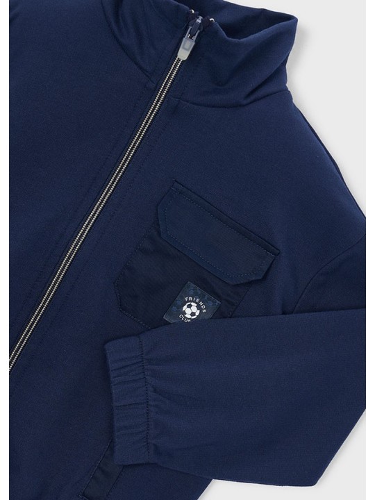 MAYORAL BLUZA ROZPINANA DLA CHŁOPCA BEZ KAPTURA GRANAT 3441/80
