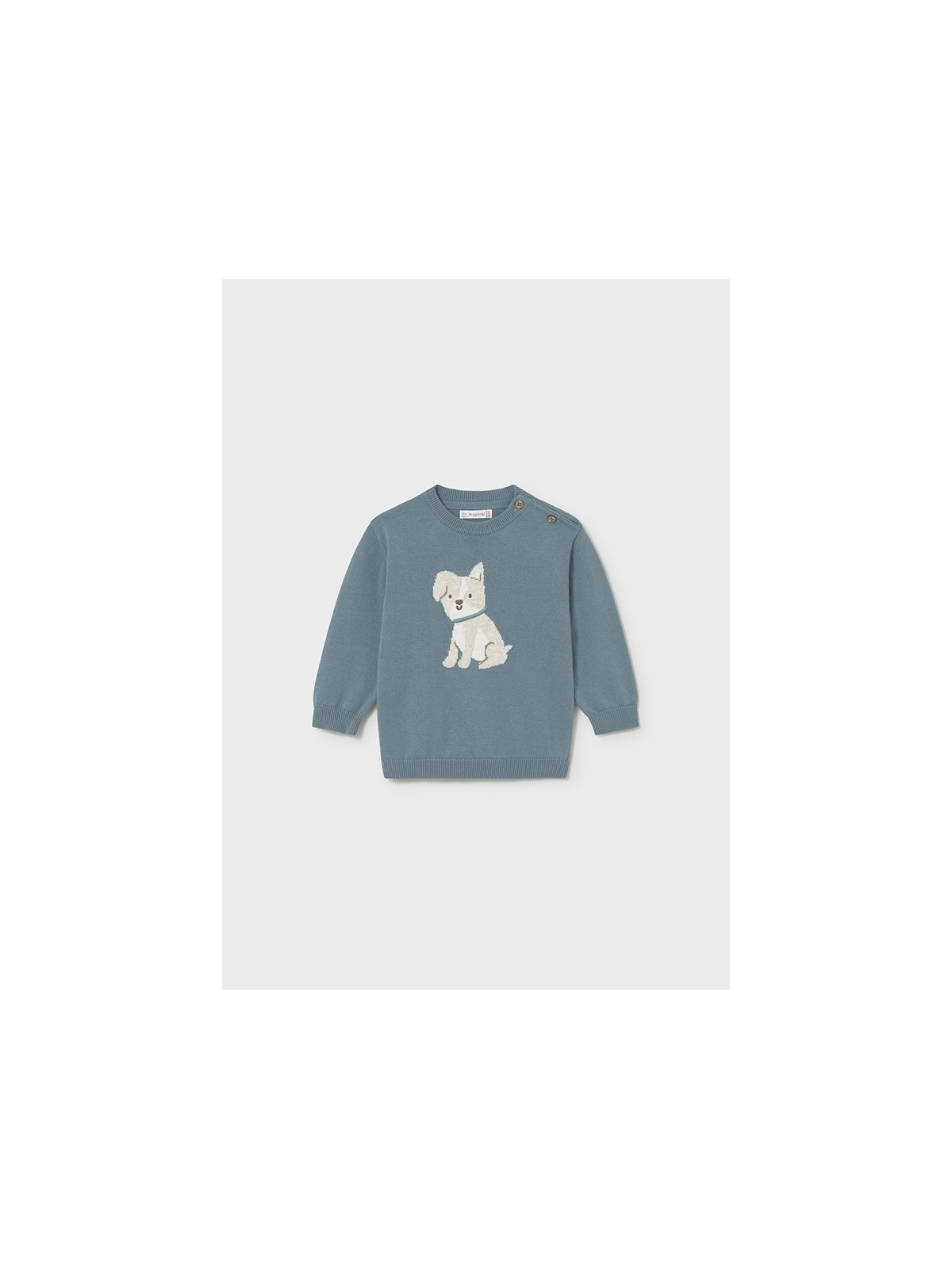 MAYORAL BABY SWETER DLA CHŁOPCA TURKUSOWY Z PIESKIEM  1308/11