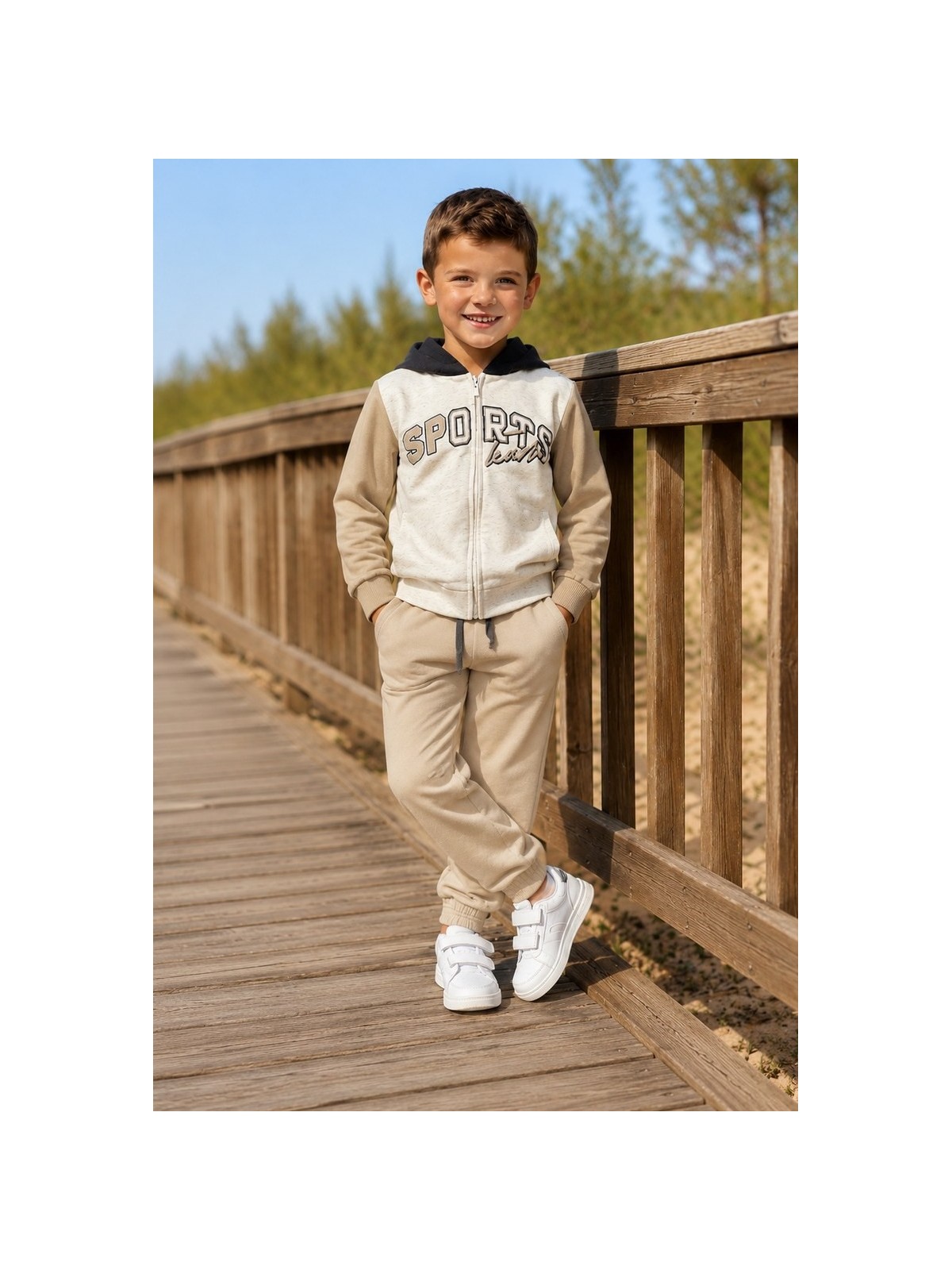 MAYORAL DRES KOMPLET  BLUZA ROZPINANA PLUS DWIE PARY SPODNI DRESOWYCH 907/68
