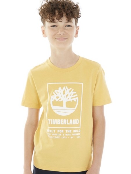 TIMBERLAND T-SHIRT KOSZULKA BLUZKA NA KRÓTKI RĘKAW DLA CHŁOPCA ŻÓŁTA T60082/58C