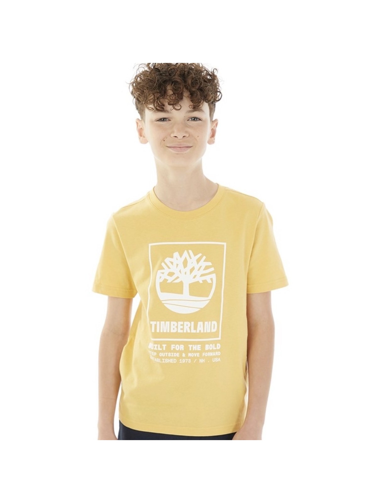 TIMBERLAND T-SHIRT KOSZULKA BLUZKA NA KRÓTKI RĘKAW DLA CHŁOPCA ŻÓŁTA T60082/58C