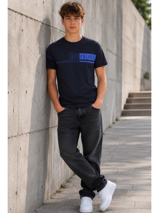 POLICE MILANO T-SHIRT KOSZULKA BLUZKA NA KRÓTKI RĘKAW  GARANAT 109492