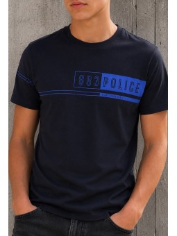 POLICE MILANO T-SHIRT KOSZULKA BLUZKA NA KRÓTKI RĘKAW  GARANAT 109492