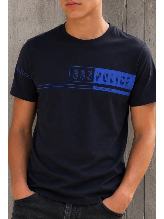 POLICE MILANO T-SHIRT KOSZULKA BLUZKA NA KRÓTKI RĘKAW  GARANAT 109492