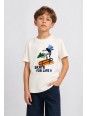 MAYORAL NUKUTAVAKE T-SHIRT KOSZULKA BLUZKA NA KRÓTKI RĘKAW DLA CHŁOPCA BIAŁA 7082
