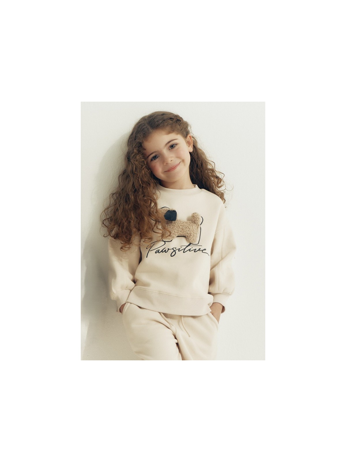 MAYORAL KOMPLET DRES DLA DZIEWCZYNKI BLUZA KREMOWY Z PIESKIEM 4801/59