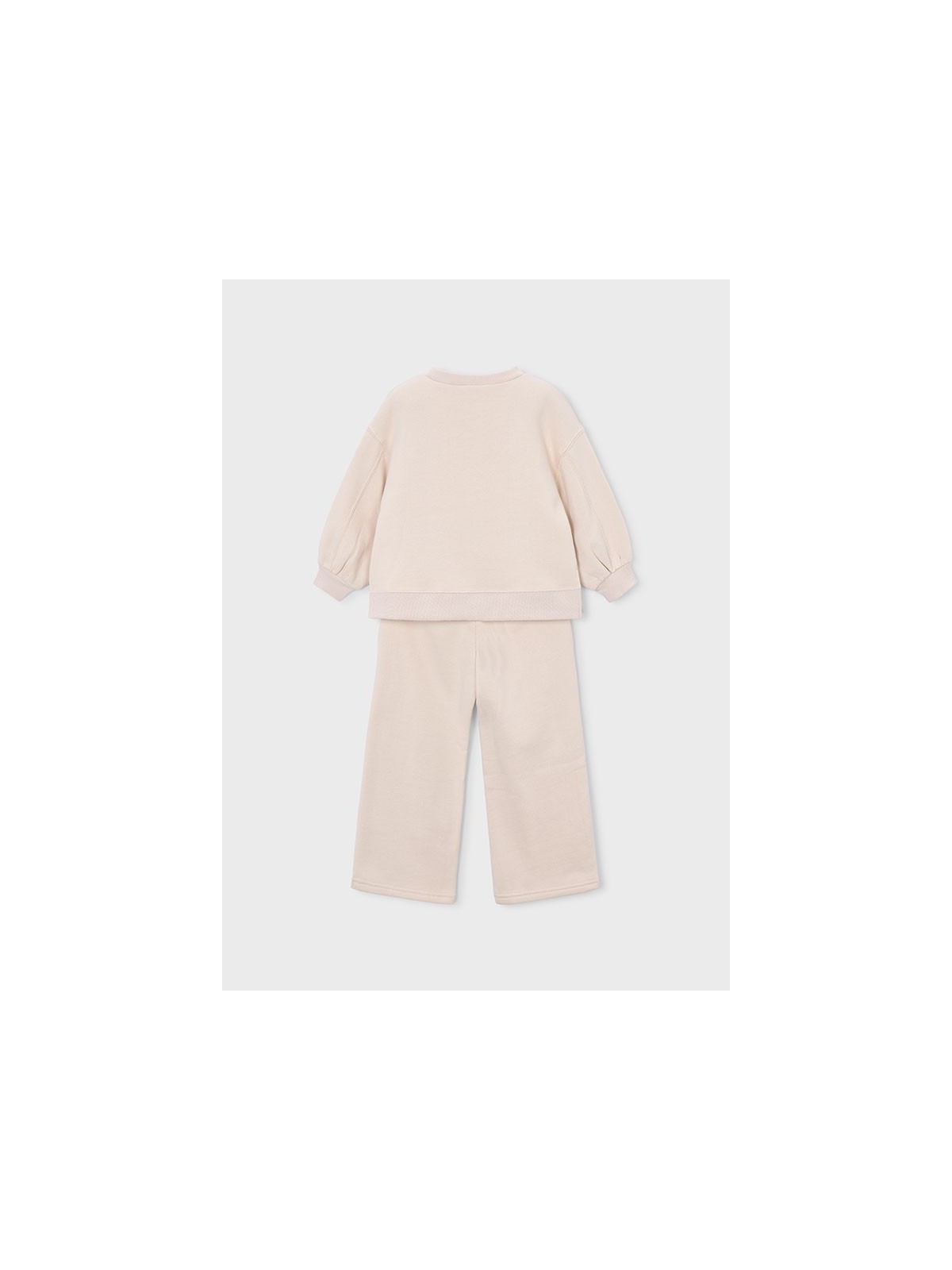 MAYORAL KOMPLET DRES DLA DZIEWCZYNKI BLUZA KREMOWY Z PIESKIEM 4801/59
