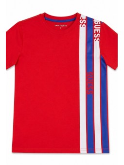 GUESS T-SHIRT BLUZKA KOSZULKA NA KRÓTKI RĘKAW DLA CHŁOPCA CZERWONA L2RI31K8HM0-TLDR
