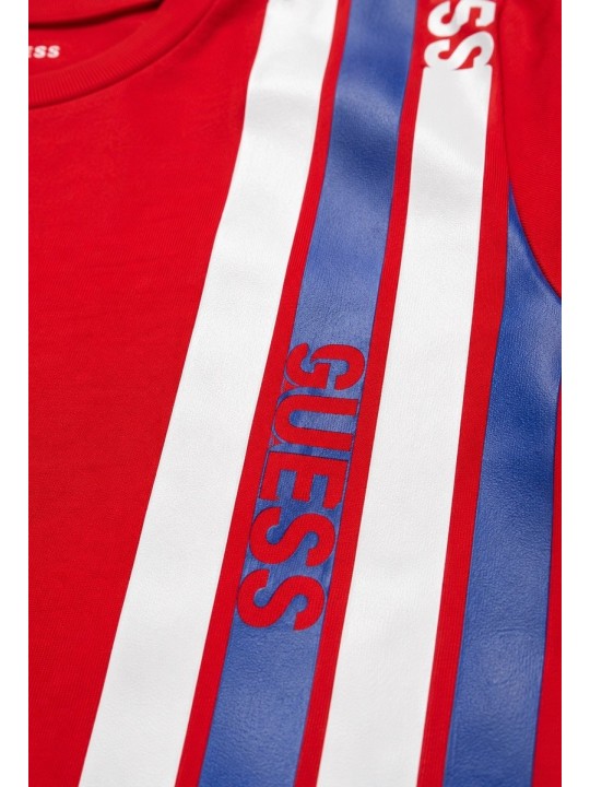 GUESS T-SHIRT BLUZKA KOSZULKA NA KRÓTKI RĘKAW DLA CHŁOPCA CZERWONA L2RI31K8HM0-TLDR