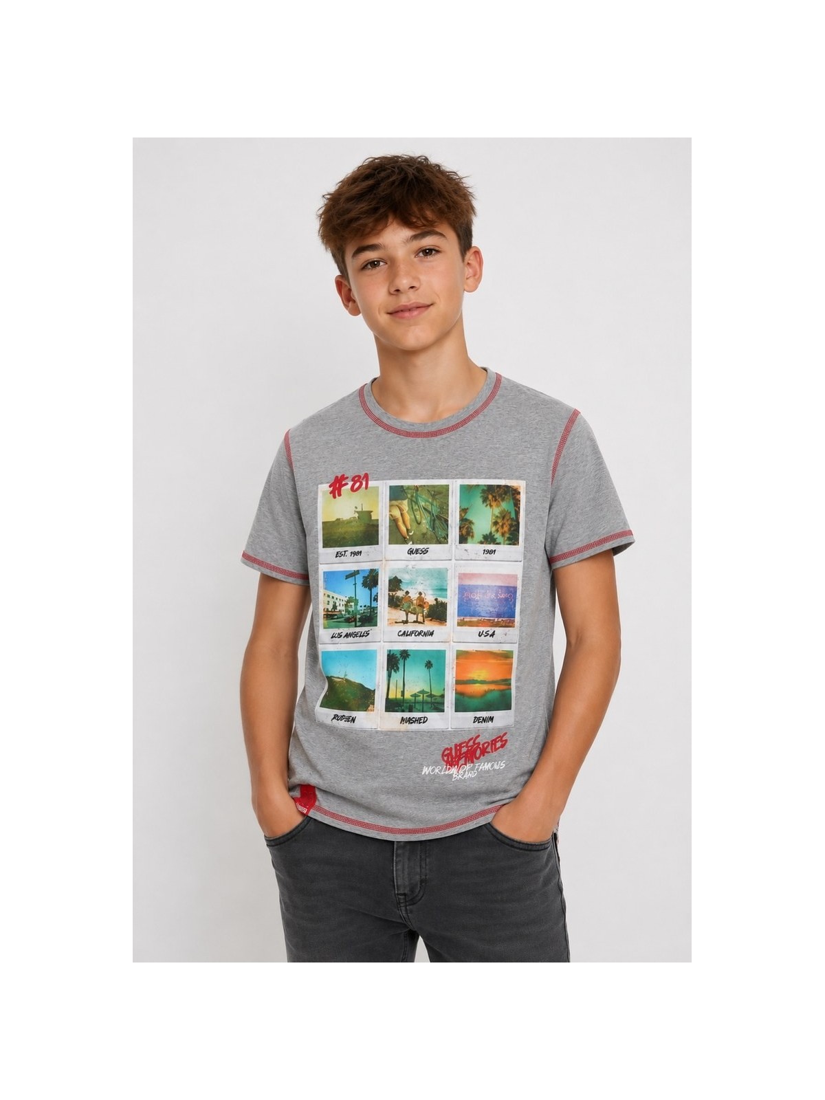 GUESS T-SHIRT BLUZKA KOSZULKA NA KRÓTKI RĘKAW DLA CHŁOPCA L2RI17KAV10