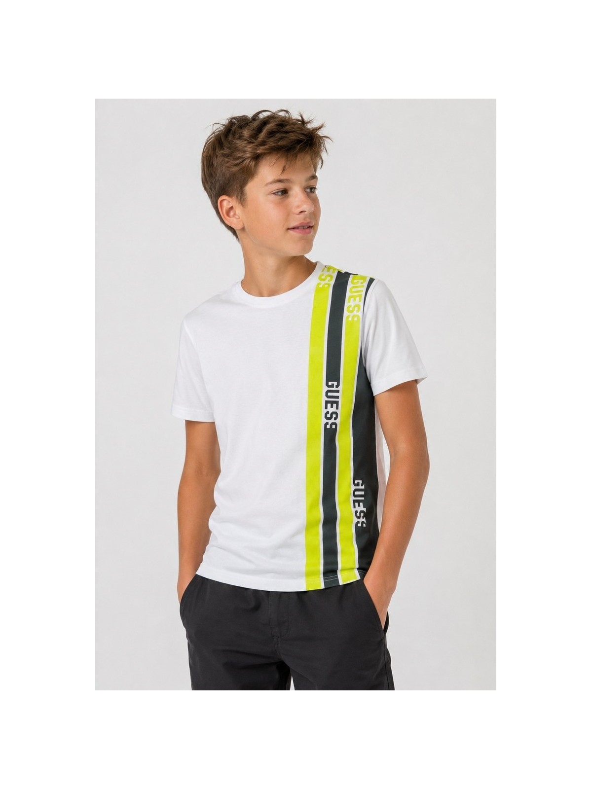 GUESS T-SHIRT BLUZKA KOSZULKA NA KRÓTKI RĘKAW DLA CHŁOPCA L2RI31K8HM0-G011