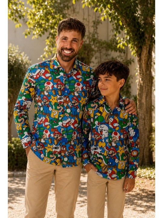 OPPOSUITS SUPER MARIO TEEN BOYS KOSZULA CHŁOPIĘCA MŁODZIEŻOWA OSST-1005