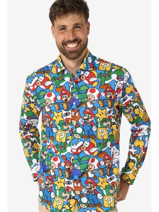 OPPOSUITS KOSZULA KOLOROWA SUPER MARIO TATA SYN  OSSM-0028-EU