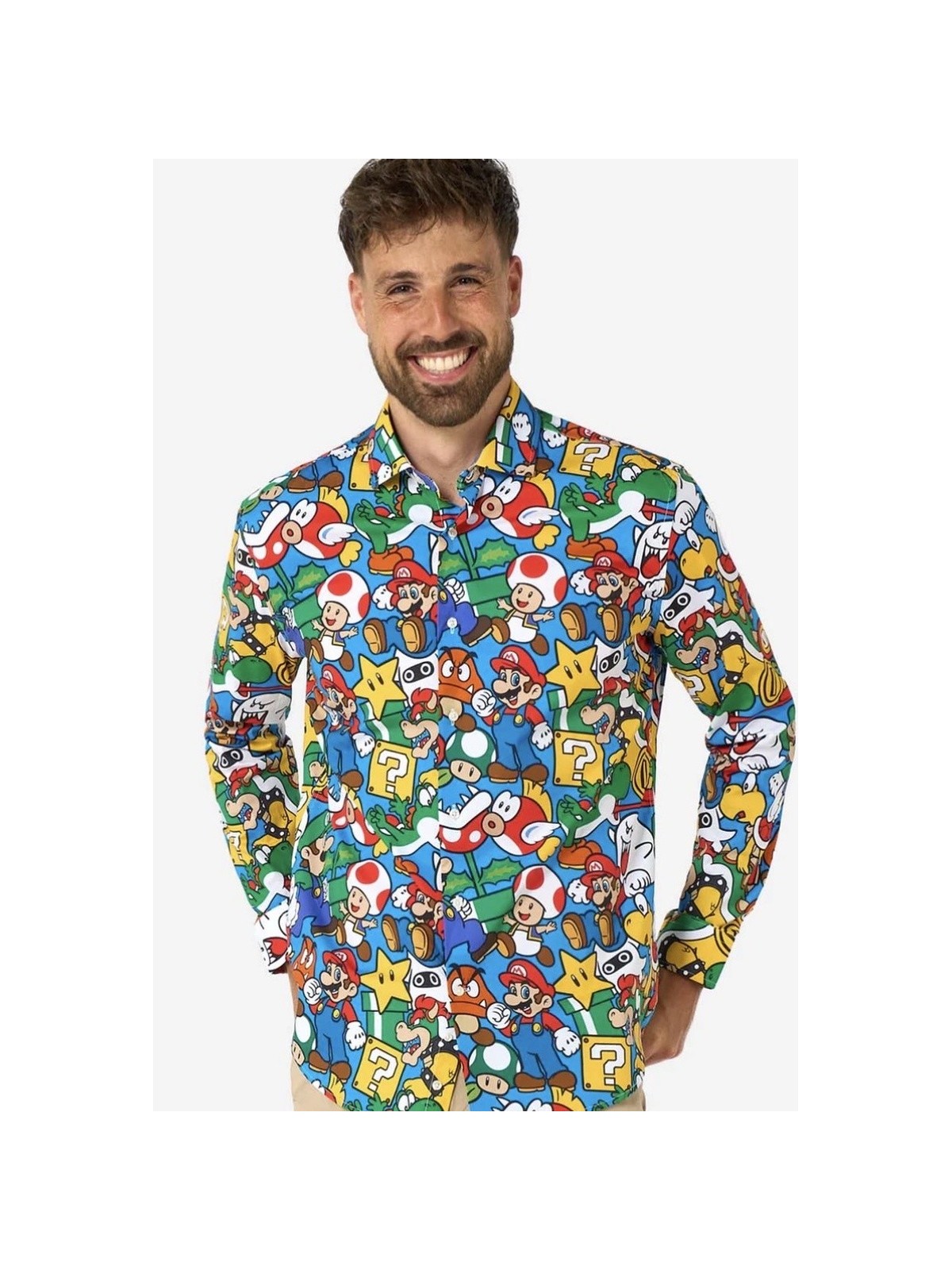 OPPOSUITS KOSZULA KOLOROWA SUPER MARIO TATA SYN  OSSM-0028-EU
