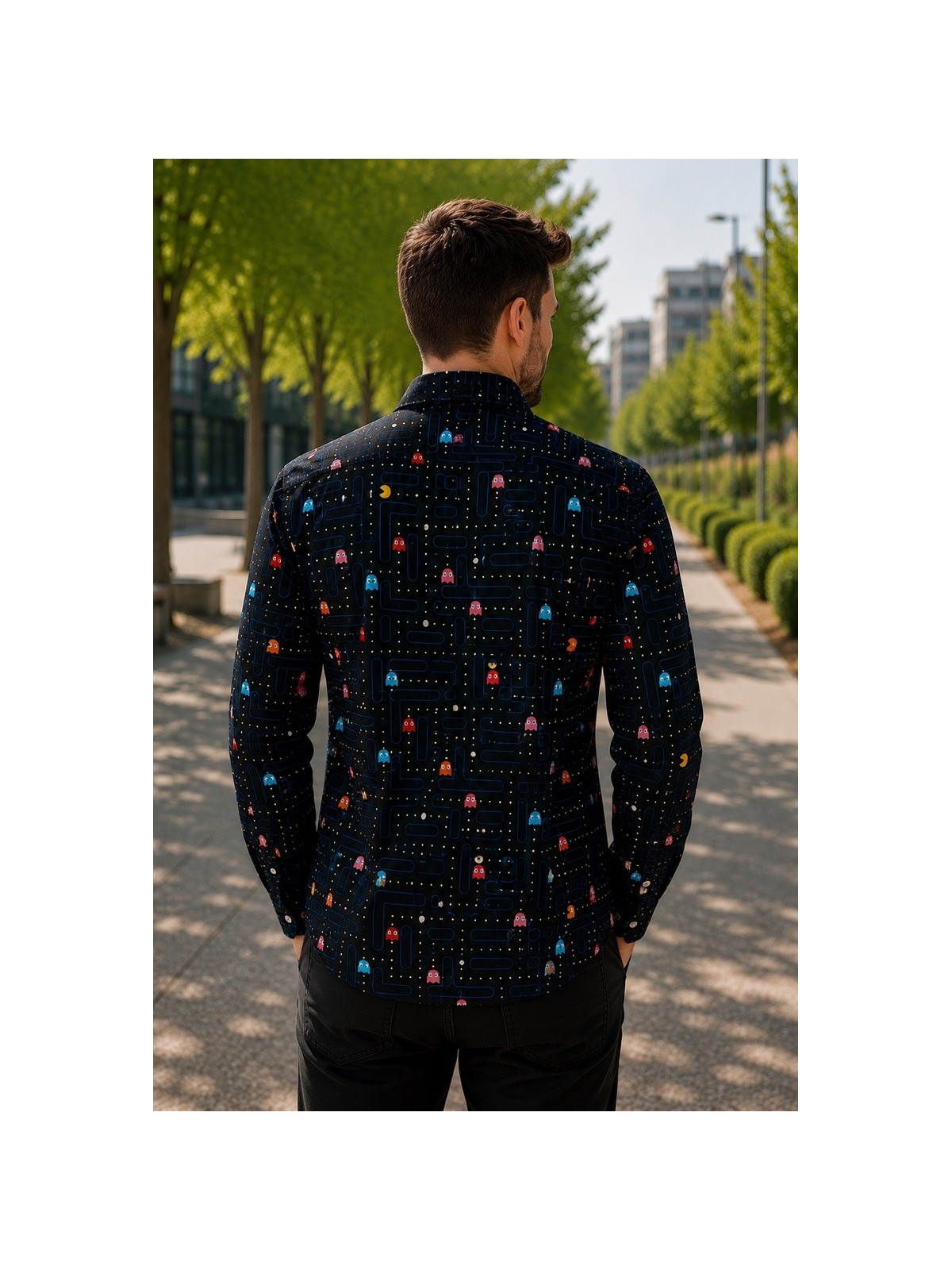 OPPOSUITS KOSZULA KOLOROWA PAC-MAN TATA SYN  OSSM-0026-EU