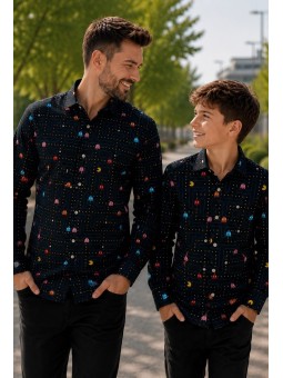 OPPOSUITS KOSZULA KOLOROWA PAC-MAN TATA SYN  OSSM-0026-EU