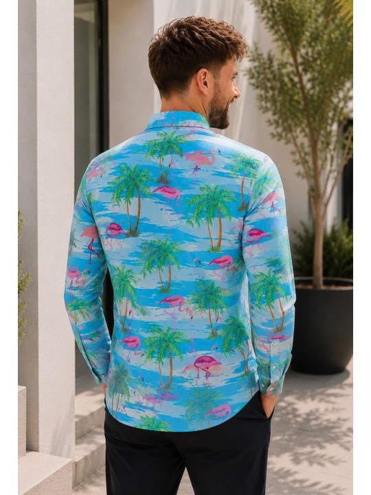 OPPOSUITS KOSZULA KOLOROWA FLAMINGUY TATA SYN  OSSM-0027-EU