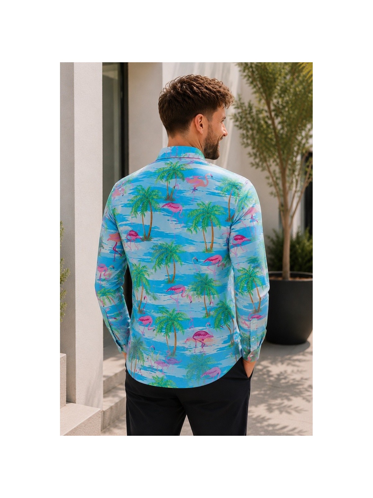 OPPOSUITS KOSZULA KOLOROWA FLAMINGUY TATA SYN  OSSM-0027-EU