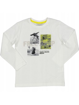 BIRBA T-SHIRT KOSZULKA BLUZKA NA DŁUGI RĘKAW DLA CHŁOPCA Z APLIKACJĄ 999 7448600