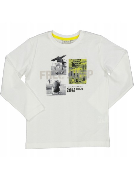 BIRBA T-SHIRT KOSZULKA BLUZKA NA DŁUGI RĘKAW DLA CHŁOPCA Z APLIKACJĄ 999 7448600