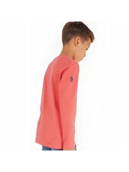 U.S.POLO ASSN T-SHIRT BLUZKA KOSZULKA NA DŁUGI RĘKAW DLA CHŁOPCA USP0388-346-T156