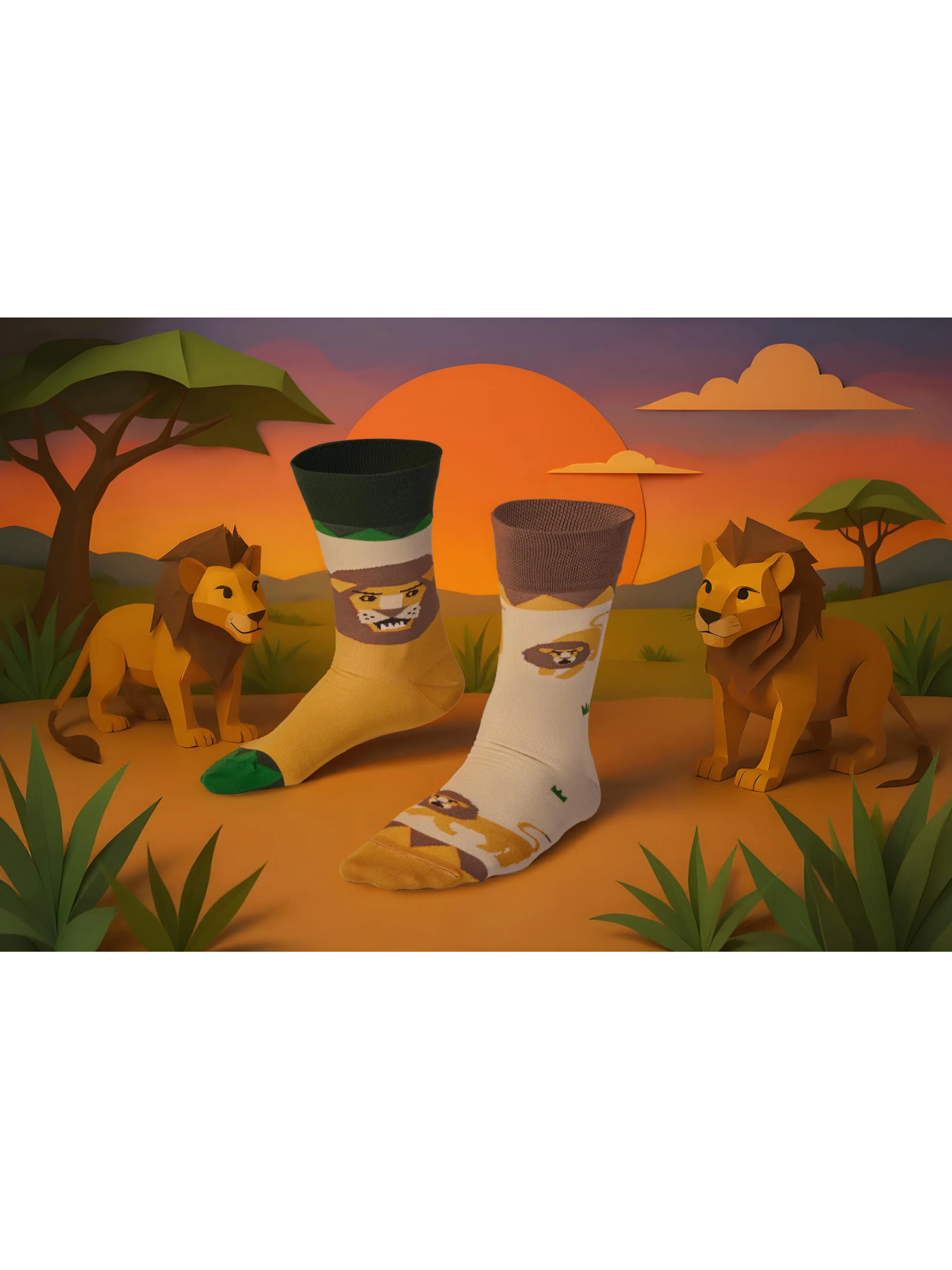 MANY MORNINGS SKARPETKI LION AROUND R275LION AROUND