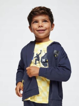 MAYORAL BLUZA ROZPINANA DLA CHŁOPCA GRAFIT 3491/56