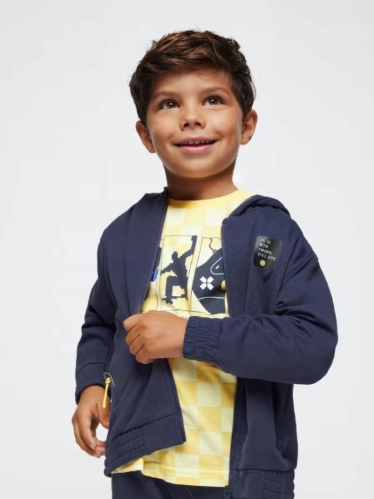 MAYORAL BLUZA ROZPINANA DLA CHŁOPCA GRAFIT 3491/56
