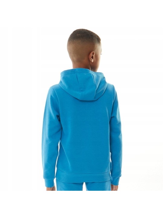 TIMBERLAND BLUZA Z KAPTUREM DLA CHŁOPCA Z NIEBIESKA Z BIAŁYM LOGO T60382/83E