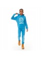 TIMBERLAND BLUZA Z KAPTUREM DLA CHŁOPCA Z NIEBIESKA Z BIAŁYM LOGO T60382/83E