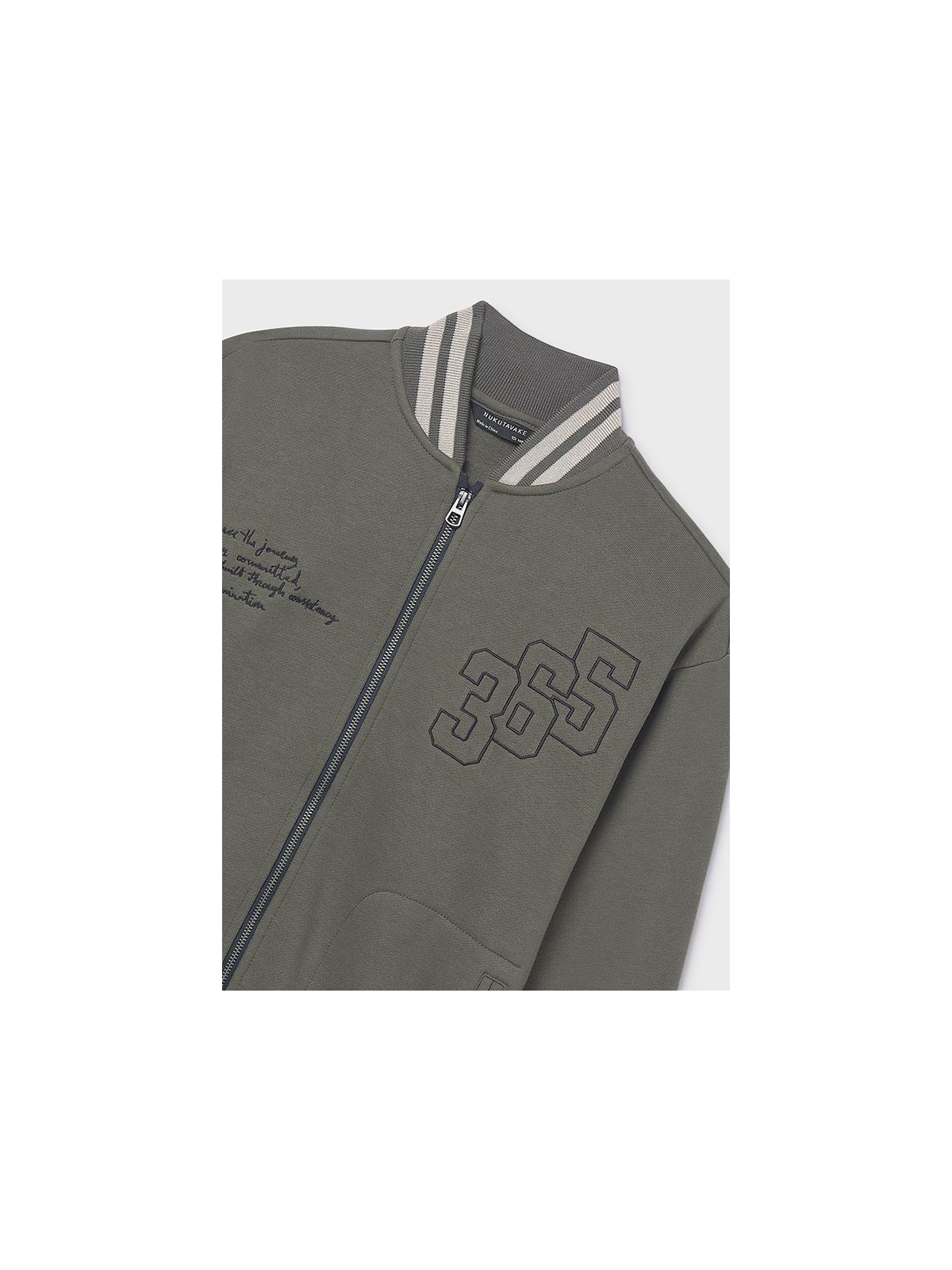 MAYORAL NUKUTAVAKE BLUZA DLA CHŁOPCA BOMBERKA ZIELONY KHAKI  7417/16