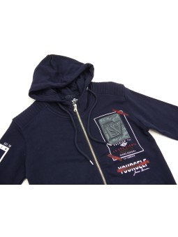 GABBIANO BLUZA ROZPINANA Z KAPTUREM GRANATOWA GABBIANO