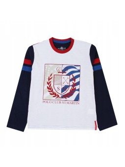 ST.MARTIN POLO CLUB BLUZKA DLA CHŁOPCA NA DŁUGI RĘKAW 7211SL006