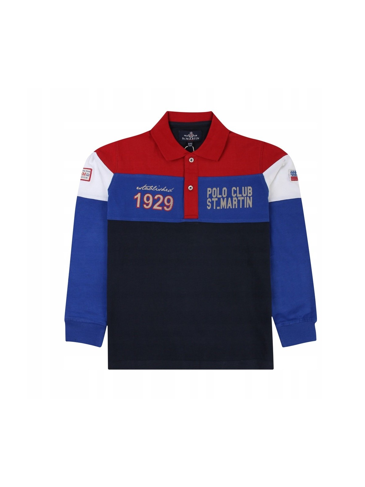 ST.MARTIN POLO CLUB BLUZKA POLO DLA CHŁOPCA NA DŁUGI RĘKAW 7201Sl012