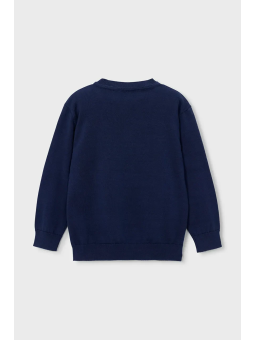 MAYORAL SWETER SWETEREK DLA CHŁOPCA BASIC GŁADKI GRANATOWY 311/86
