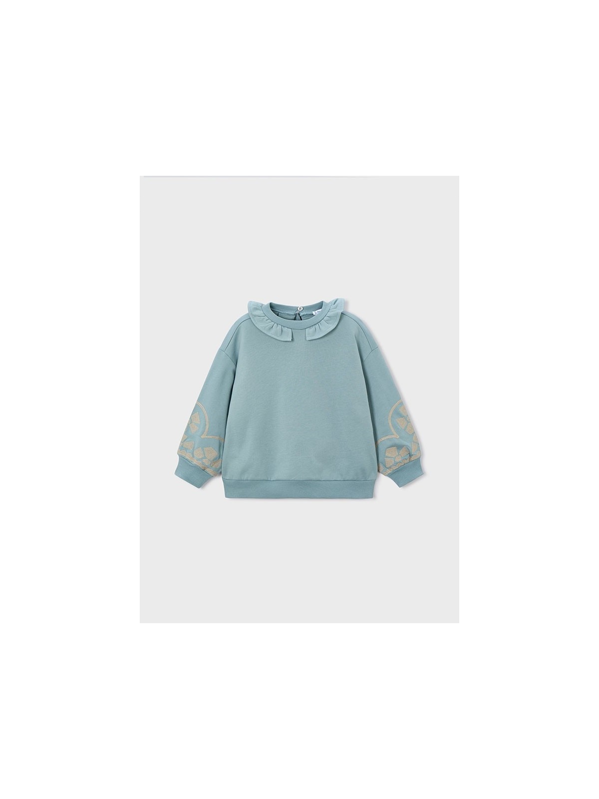 MAYORAL BLUZA DLA DZIEWCZYNKI HAFTY ZIELONY 4430/31