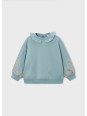 MAYORAL BLUZA DLA DZIEWCZYNKI HAFTY ZIELONY 4430/31