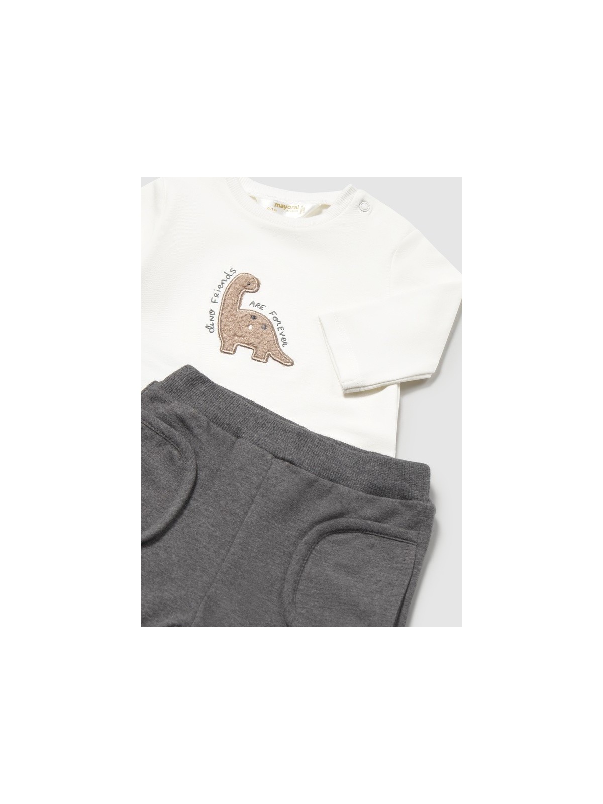 MAYORAL NEWBORN KOMPLET BLUZA ROZPINANA KOSZULKA Z DŁUGIM RĘKAWEM PLUS SPODNIE 2671/46