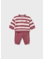 MAYORAL NEWBORN KOMPLET DLA CHŁOPCA BLUZA W PASKI Z HAFTEM  PLUS SPODNIE 2682/39