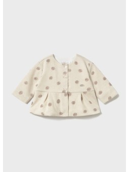 MAYORAL NEWBORN KOMPLET DLA DZIEWCZYNKI BLUZA ROZPINANA  KOSZULKA SPODNIE  2772/93