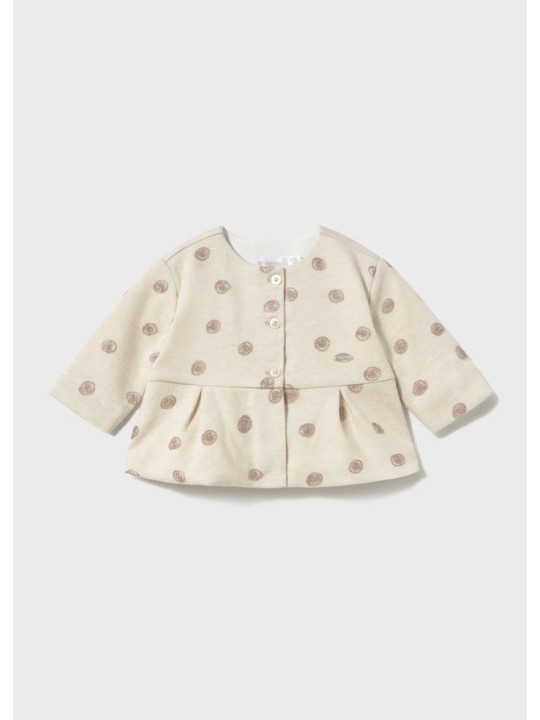 MAYORAL NEWBORN KOMPLET DLA DZIEWCZYNKI BLUZA ROZPINANA  KOSZULKA SPODNIE  2772/93