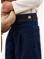 MAYORAL SPODNIE JEANSY SZEROKIE WIDE LEG GRANAT Z OZDOBNYMI GUZIKAMI 4523/61