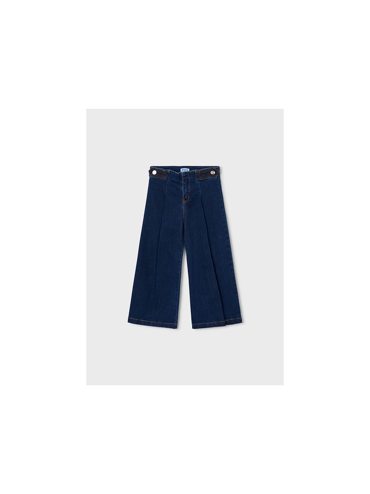 MAYORAL SPODNIE JEANSY SZEROKIE WIDE LEG GRANAT Z OZDOBNYMI GUZIKAMI 4523/61