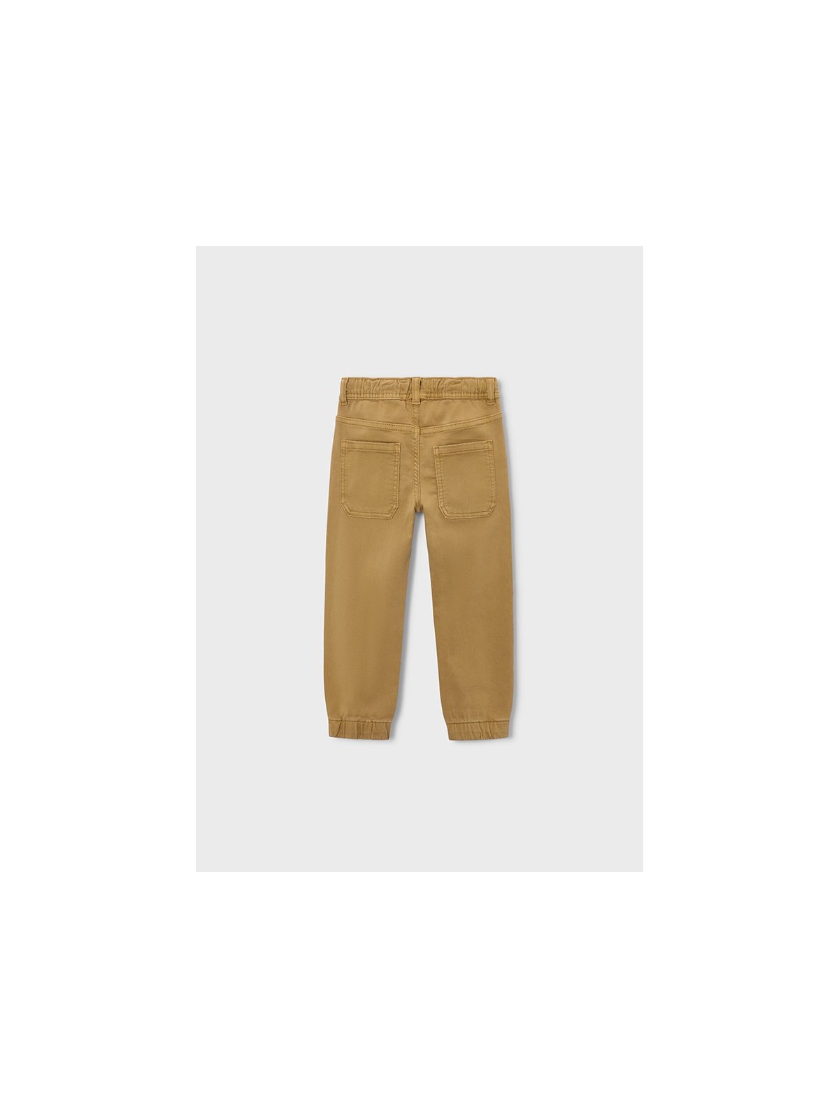 MAYORAL SPODNIE MATERIAŁOWE JOGGER DLA CHŁOPCA  BEŻ KARMEL 4511/63