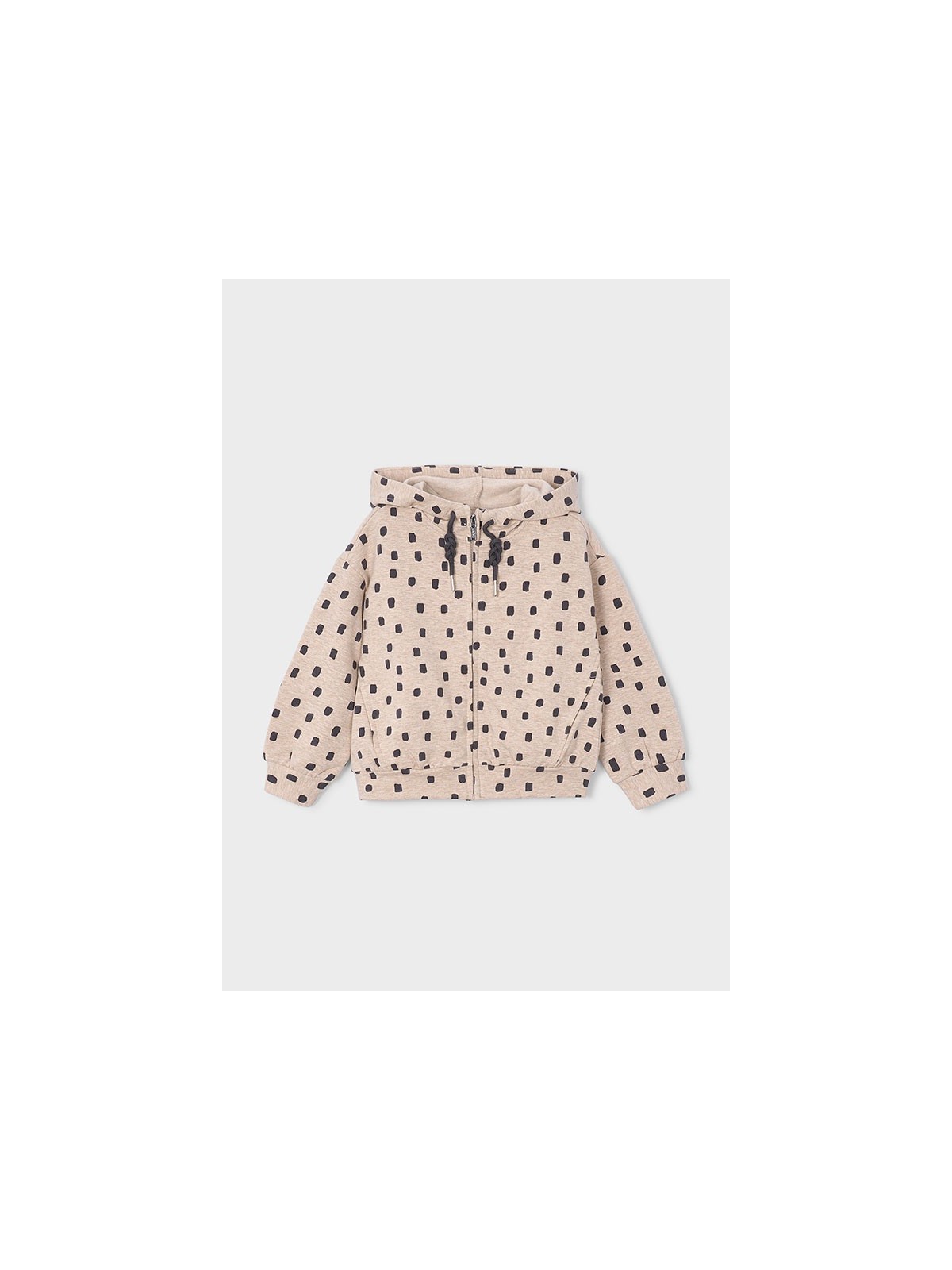 MAYORAL KOMPLET DRES DLA DZIEWCZYNKI BLUZA ROZPINANA Z KAPTUREM PLUS DWIE PARY SPODNI 4813/65