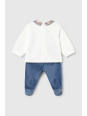 MAYORAL NEWBORN KOMPLET SZTRUKSOWY BLUZKA Z KOŁNIERZYKIEM PLUS PÓŁŚPIOCHY  2518/72