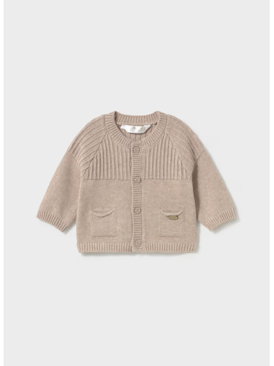 MAYORAL NEWBORN SWETEREK  ROZPINANY BEŻ  2304/41