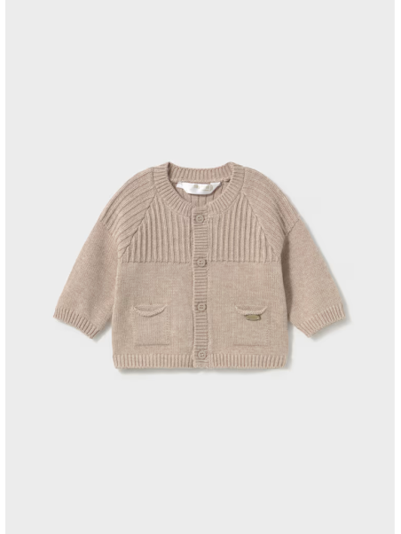 MAYORAL NEWBORN SWETEREK  ROZPINANY BEŻ  2304/41