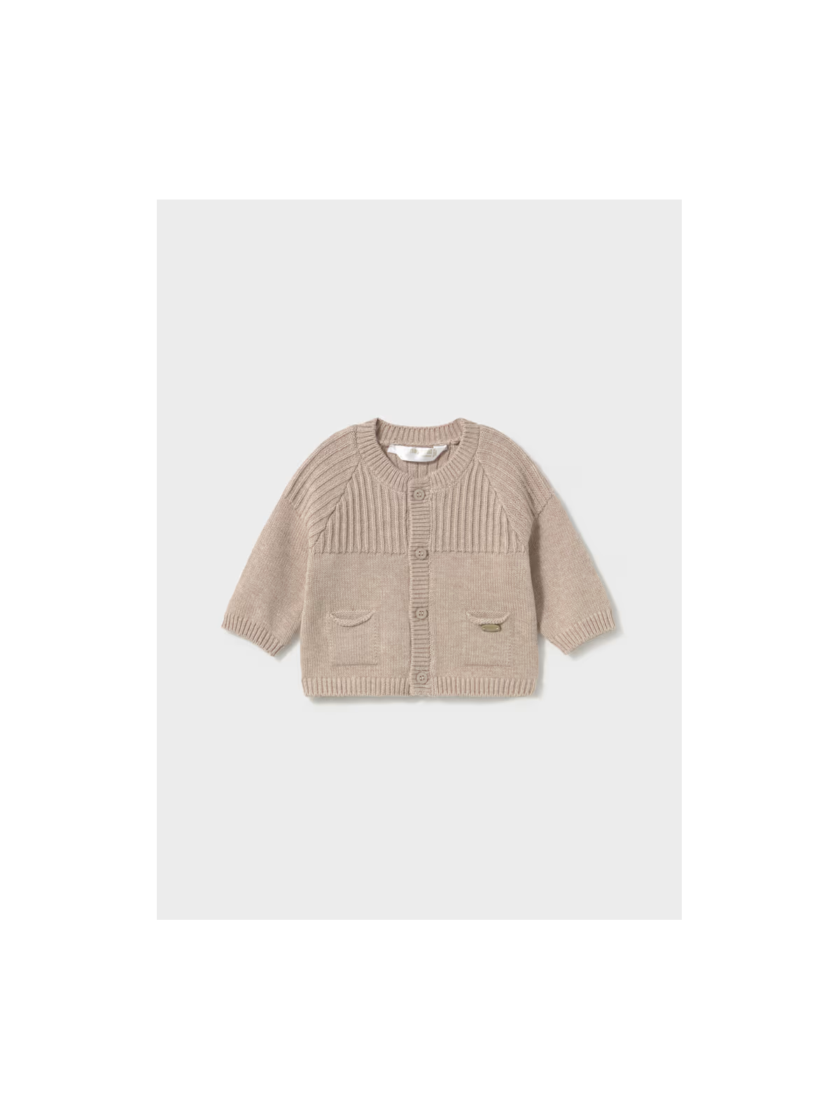 MAYORAL NEWBORN SWETEREK  ROZPINANY BEŻ  2304/41