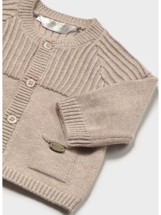 MAYORAL NEWBORN SWETEREK  ROZPINANY BEŻ  2304/41